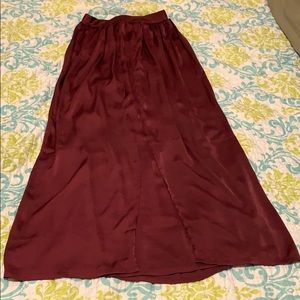 Burgundy skirt